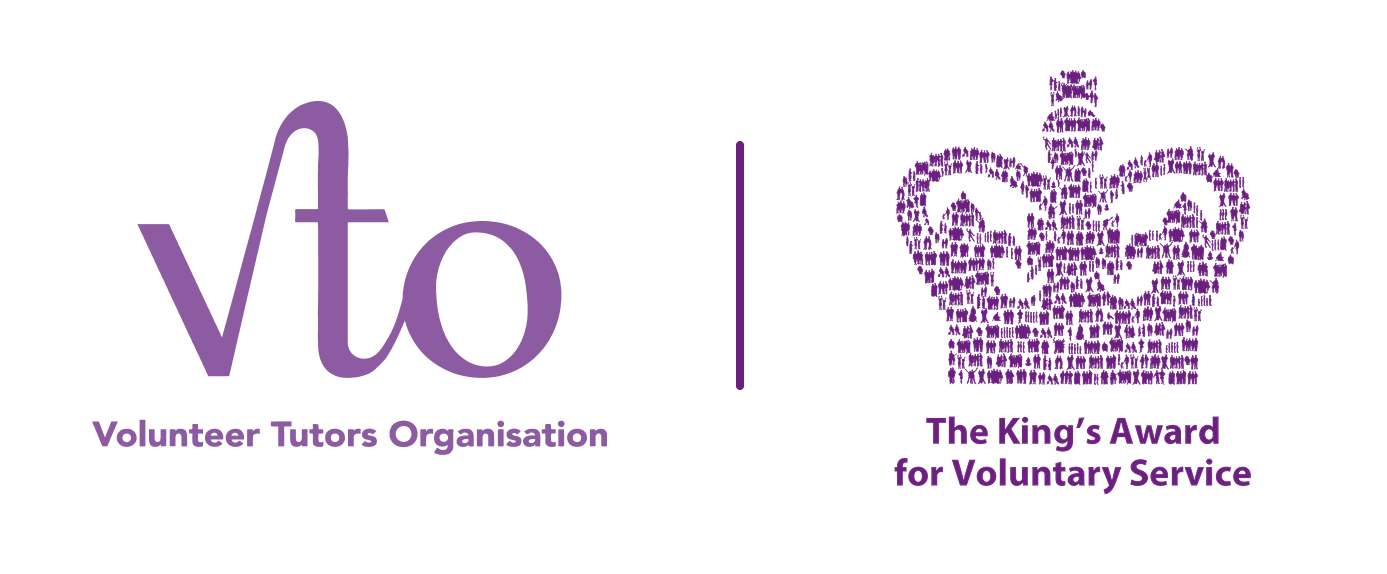 Side by side of VTO logo and the Kings Award for Voluntary Service logo